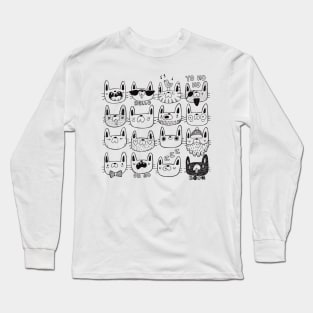 Whimsical cats Long Sleeve T-Shirt